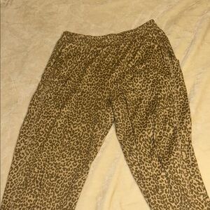 Le Lis Leopard Print Relaxed Pants
